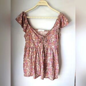 Lucky Brand Small floral shirt boho